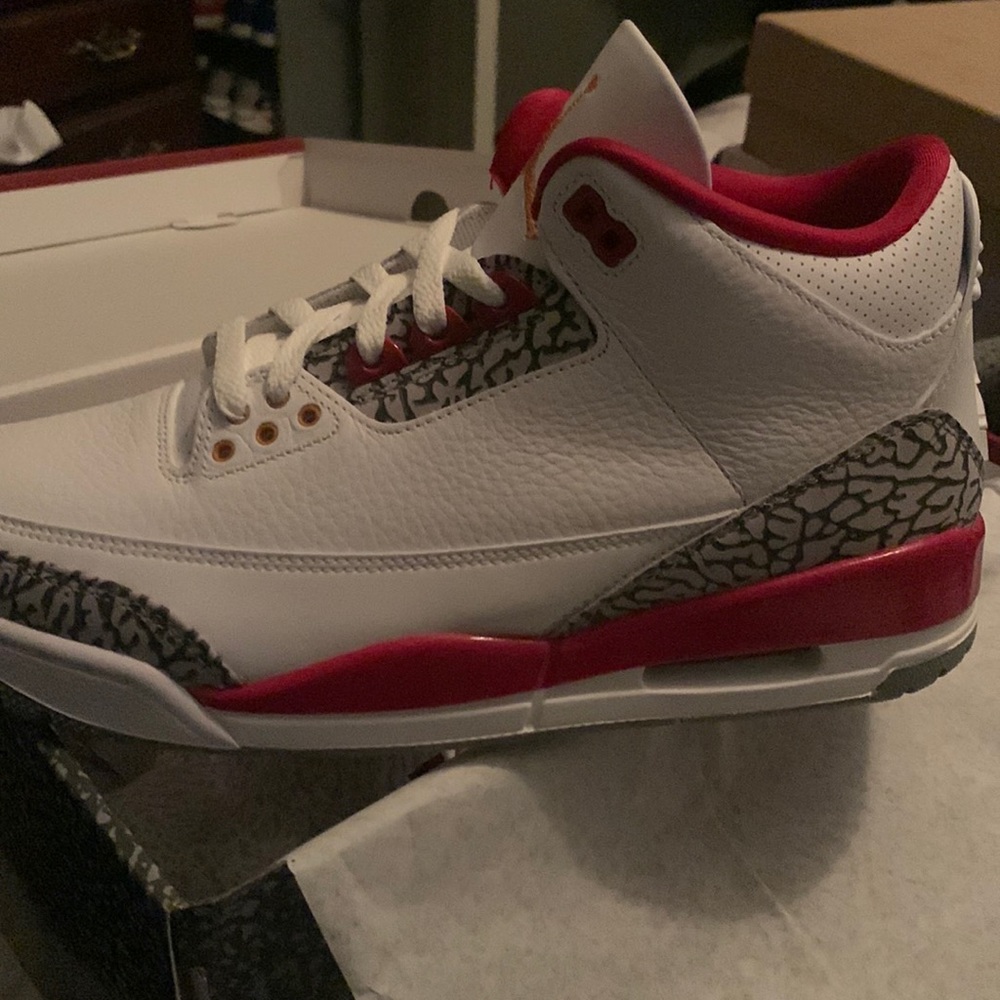 Jordan 3 cardinal , brand new, size11 .